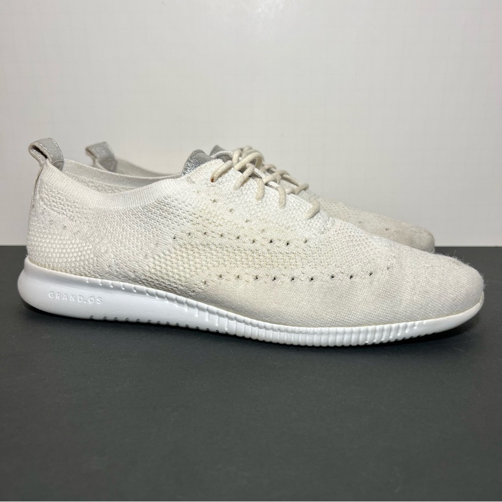 COLE HAAN Shoes Womens Size 10 M White Zerogrand 2.0 Low Top Knit Sneakers